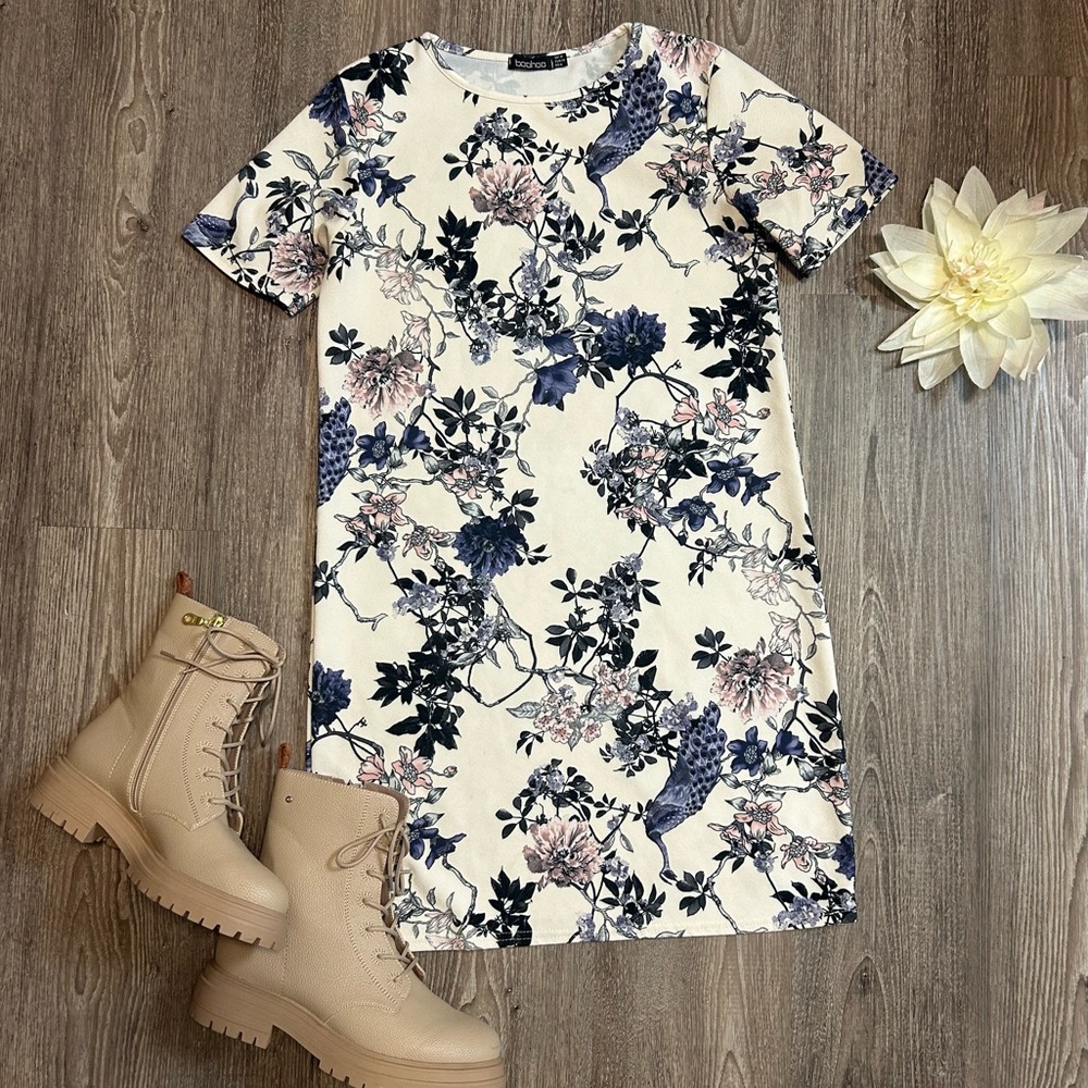 Mini Floral Shift Dress